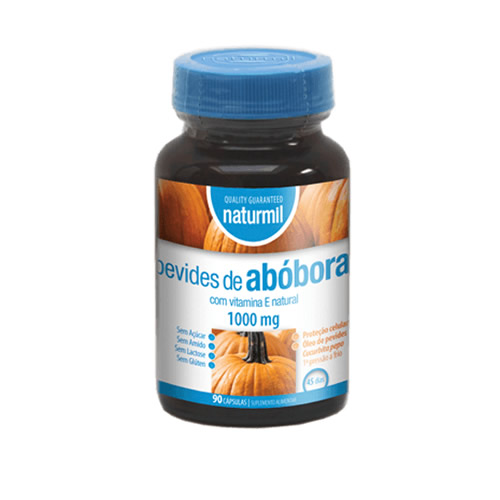 Pevides de Abóbora 1000 mg 90 cápsulas - Naturmil