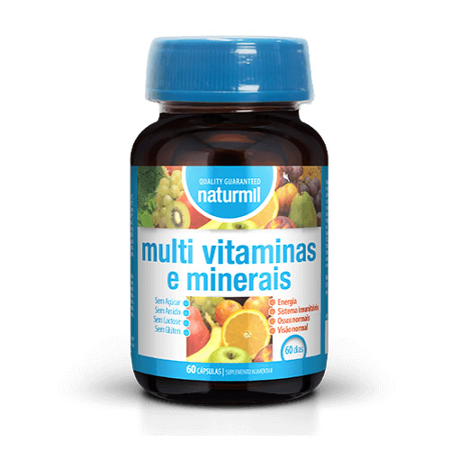 Multivitaminas e minerais 60 Cápsulas - Naturmil