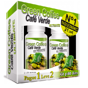Green Coffee - Café Verde Ultimate 30 cápsulas - Pague 1 Leve 2 - Fharmonat