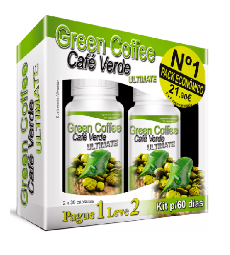 Green Coffee - Café Verde Ultimate 30 cápsulas - Pague 1 Leve 2 - Fharmonat