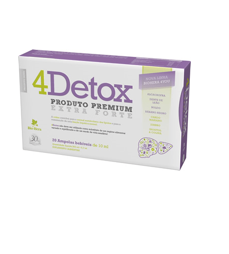 4 DETOX EXTRA FORTE 20 Ampolas - Bio-Hera