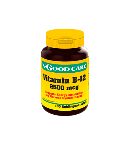 Vitamina B12 2500mcg Sublingual - Good Care