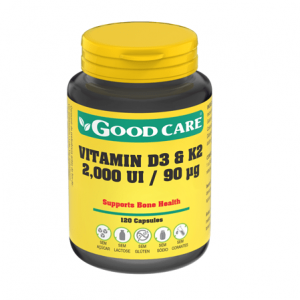 Vitamina D3 & K2  120 Cápsulas - Good Care