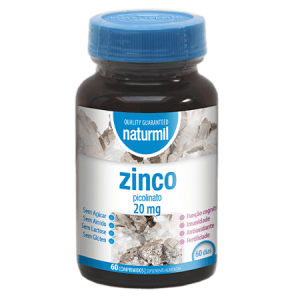 Zinco Picolinato 20mg 60 Comprimidos – Naturmil